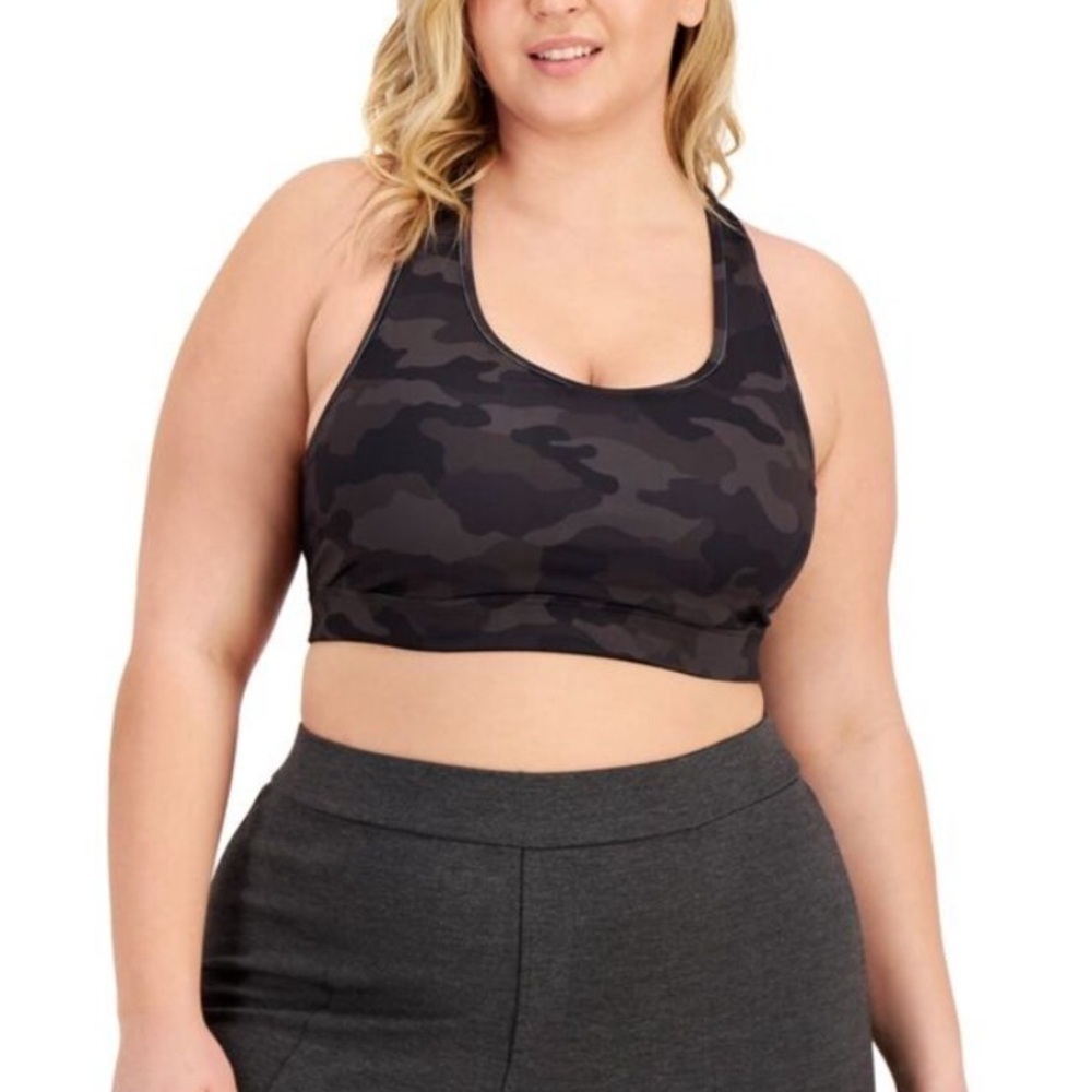 ID Ideology Plus Size Camo Print Medium Impact Sports Bra